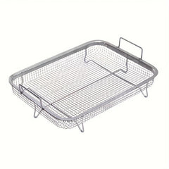 Stainless Steel Fryer Basket Grill Vegetable Cooking Tray BBQ Grill