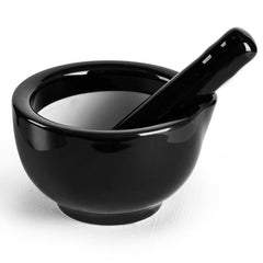 Ceramic Garlic Mortar and Pestle Set for Kitchen