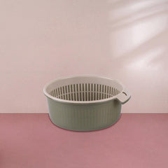 Double Layer Drain Basket Vegetable Washing Basket Colander Basket