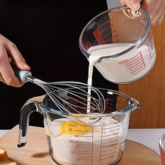 Glass Measuring Cup With Scale High Temp Resistant Kitchen Baking Cup