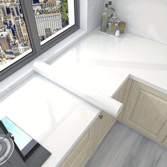 Marble Pattern Adhesive Peel & Stick Wallpaper for Kitchen Cabinet