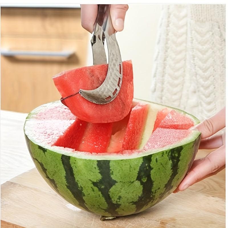 Stainless Steel Watermelon Cutter - Easy Slicing Kitchen Tool