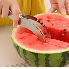 Stainless Steel Watermelon Cutter - Easy Slicing Kitchen Tool