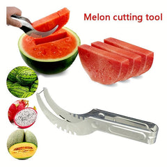 Stainless Steel Watermelon Cutter - Easy Slicing Kitchen Tool
