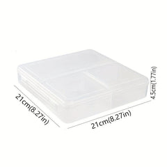 Clear Food Storage Box 3 Compartment Bento Box Lunch Containers