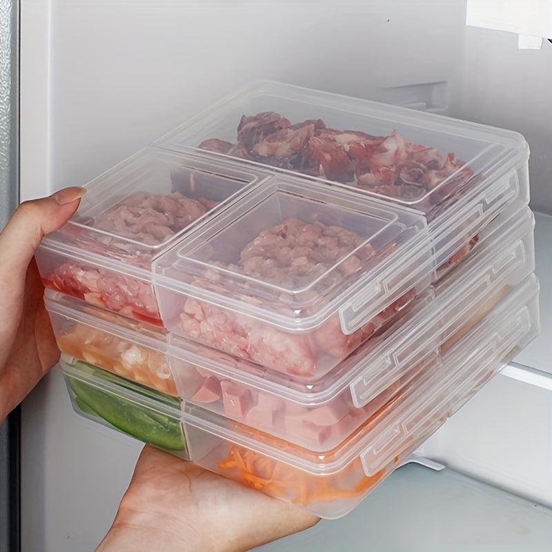 Clear Food Storage Box 3 Compartment Bento Box Lunch Containers