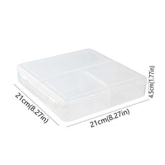 Clear Food Storage Box 3 Compartment Bento Box Lunch Containers