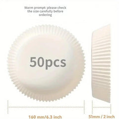 50-100 Disposable Air Fryer Liners 16.0cm Paper Basket Bowls Baking Trays
