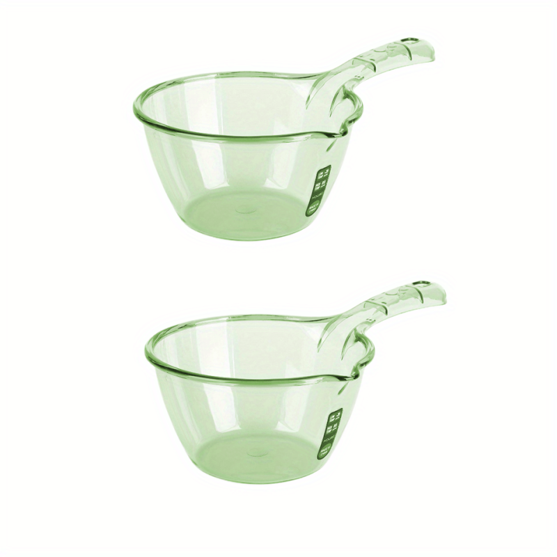2pcs Water Spoon Transparent Water Scoop Thickened Spout Kitchen Water Spoon