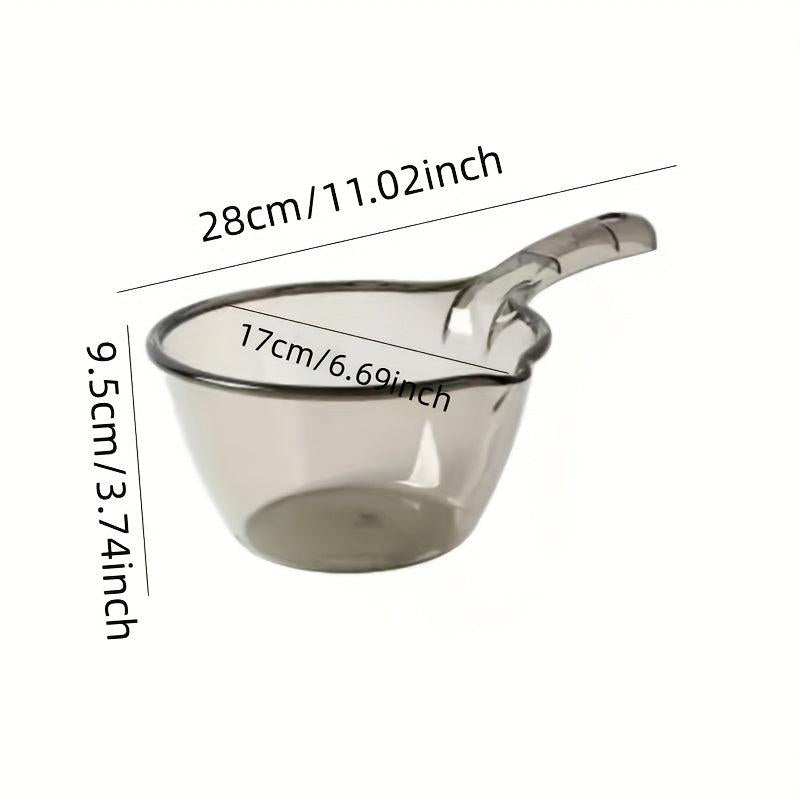 2pcs Water Spoon Transparent Water Scoop Thickened Spout Kitchen Water Spoon
