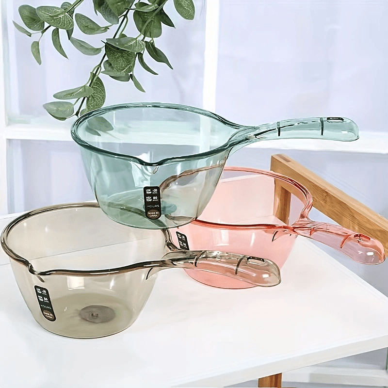 2pcs Water Spoon Transparent Water Scoop Thickened Spout Kitchen Water Spoon