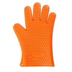 Silicone Grilling Gloves Waterproof BBQ Kitchen Oven Mitts
