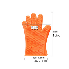 Silicone Grilling Gloves Waterproof BBQ Kitchen Oven Mitts