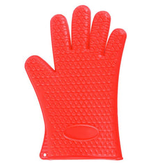 Silicone Grilling Gloves Waterproof BBQ Kitchen Oven Mitts