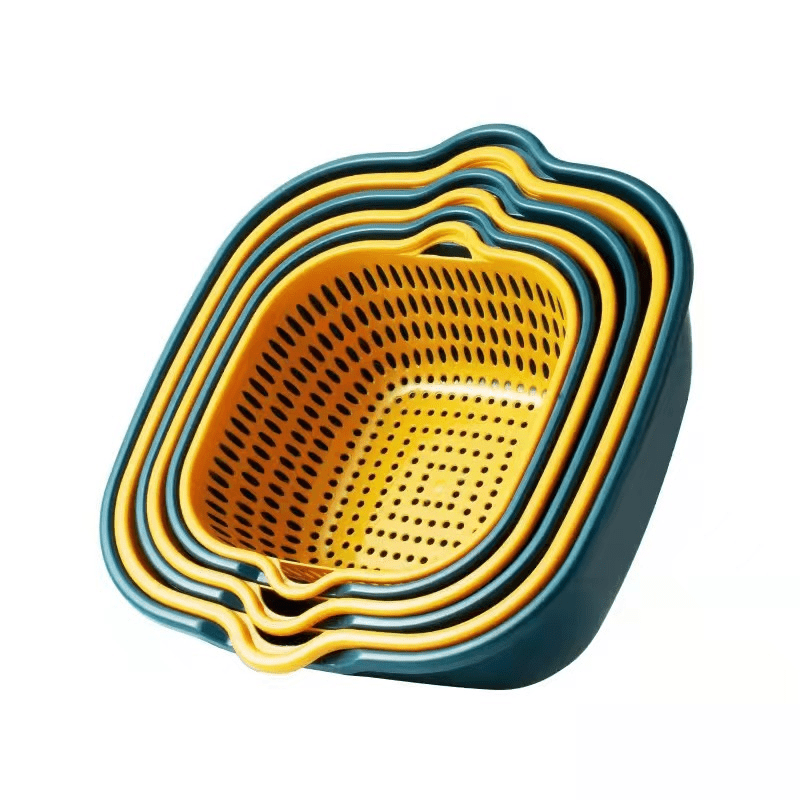 6pcs Reusable Drain Basket for Vegetables and Fruits