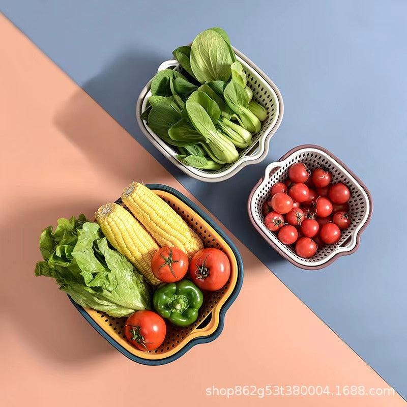 6pcs Reusable Drain Basket for Vegetables and Fruits