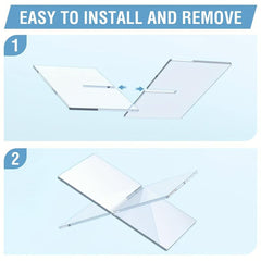 2pcs Clear Acrylic Book Stand for Display and Reading