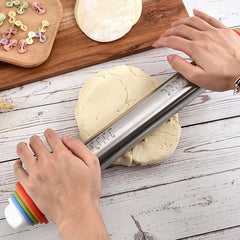 Adjustable Rolling Pin Stainless Steel Dough Roller Kitchen Utensils