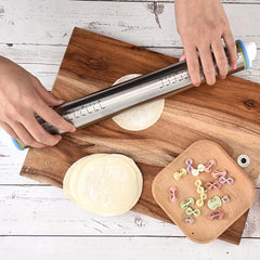 Adjustable Rolling Pin Stainless Steel Dough Roller Kitchen Utensils