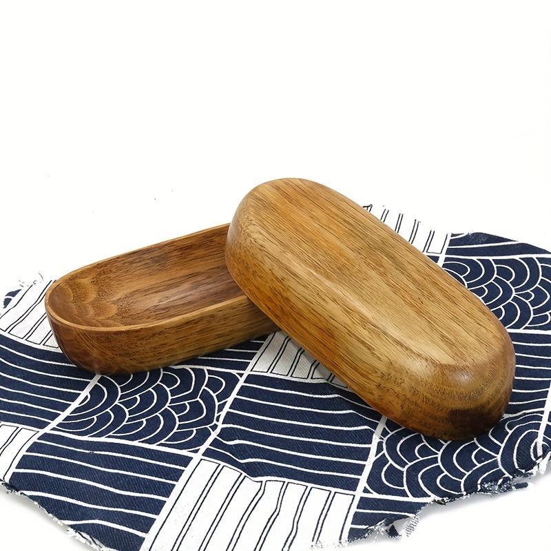 Boat Shaped Wooden Tray for Desserts and Salads