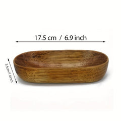 Boat Shaped Wooden Tray for Desserts and Salads