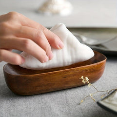 Boat Shaped Wooden Tray for Desserts and Salads
