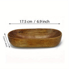 Boat Shaped Wooden Tray for Desserts and Salads
