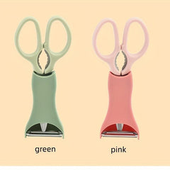 2pcs Kitchen Scissors With Peeler Holder Stainless Steel Melon Planer