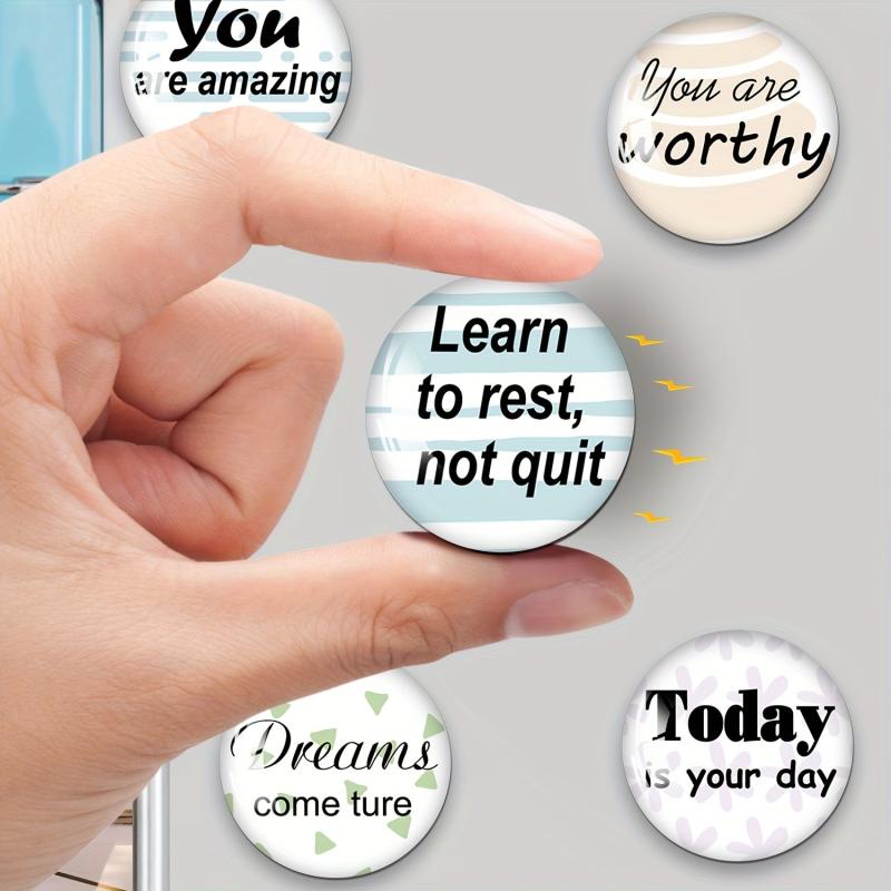 30pcs Inspirational Words Refrigerator Magnets for Office and Kitchen Decor