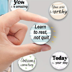 30pcs Inspirational Words Refrigerator Magnets for Office and Kitchen Decor