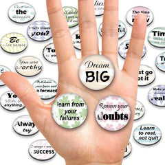 30pcs Inspirational Words Refrigerator Magnets for Office and Kitchen Decor