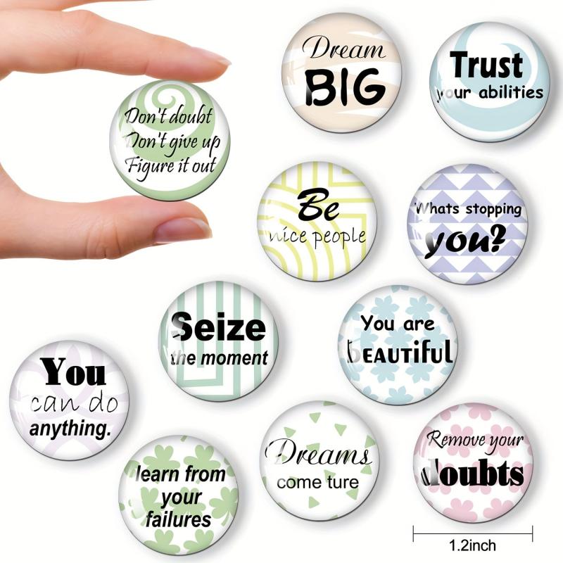 30pcs Inspirational Words Refrigerator Magnets for Office and Kitchen Decor