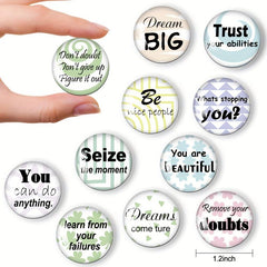 30pcs Inspirational Words Refrigerator Magnets for Office and Kitchen Decor