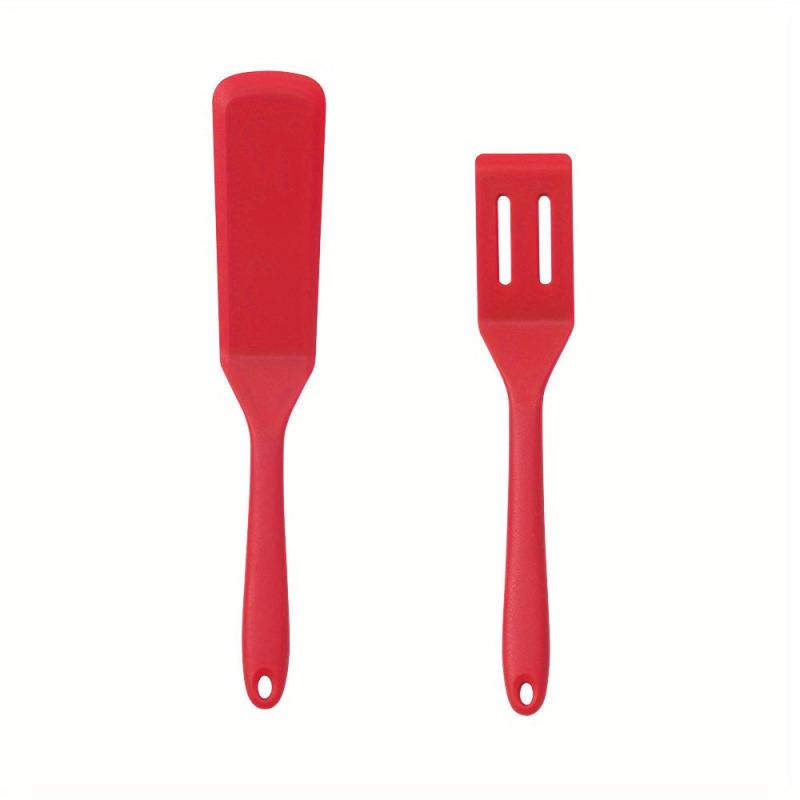 2pcs Silicone Thin Brownie Serving Spatula Nonstick Heat Resistant Turner