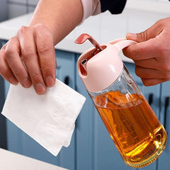 Automatic Bottle Dispensing Kitchen Glass Can Open Close Leakproof Bottles