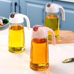 Automatic Bottle Dispensing Kitchen Glass Can Open Close Leakproof Bottles
