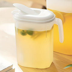 Durable Plastic Water Pitcher with Lid 60 9oz 74 4oz Capacity
