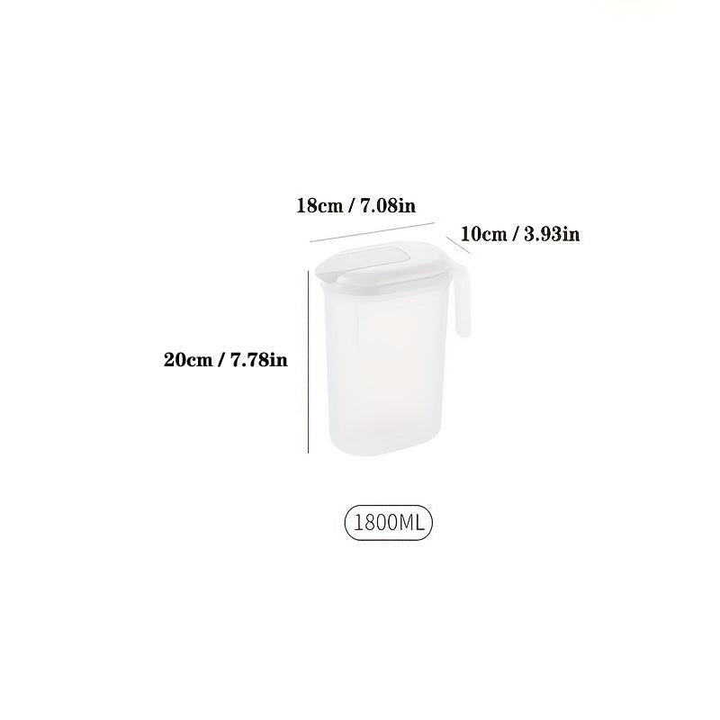Durable Plastic Water Pitcher with Lid 60 9oz 74 4oz Capacity