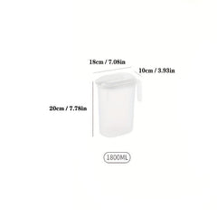 Durable Plastic Water Pitcher with Lid 60 9oz 74 4oz Capacity