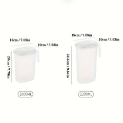 Durable Plastic Water Pitcher with Lid 60 9oz 74 4oz Capacity