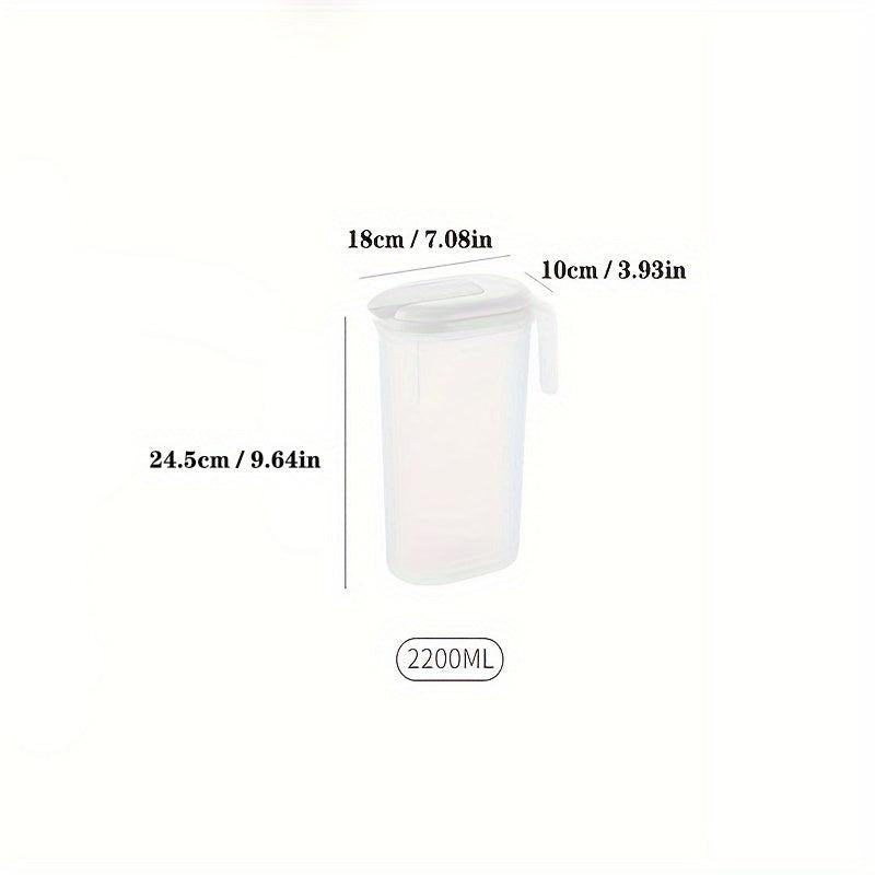 Durable Plastic Water Pitcher with Lid 60 9oz 74 4oz Capacity
