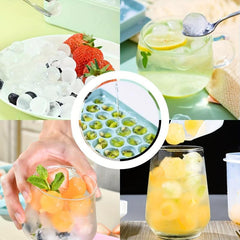 Mini Ice Cube Trays for Freezer Easy Release Chilling Drinks Coffee