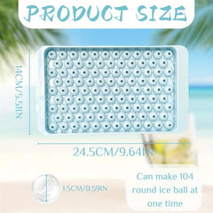 Mini Ice Cube Trays for Freezer Easy Release Chilling Drinks Coffee