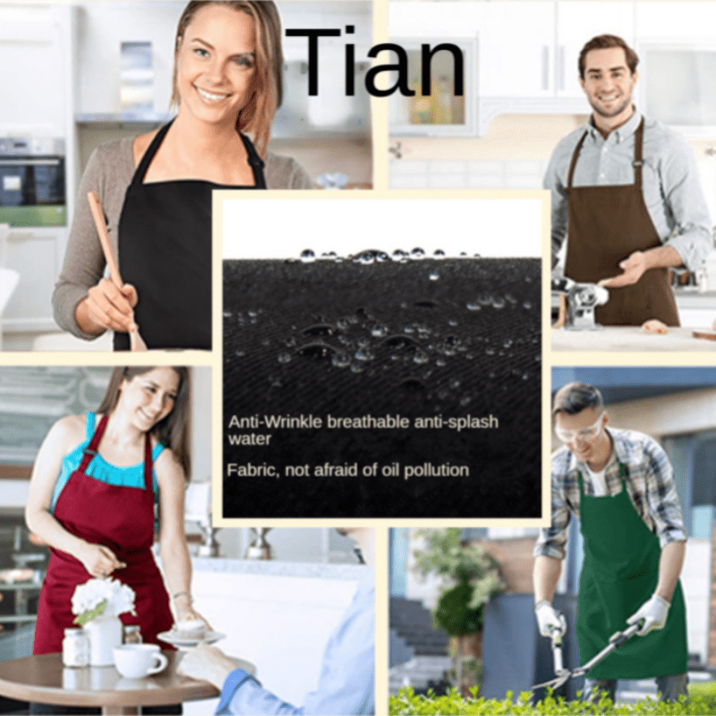 Japanese Workwear Kitchen Cooking Apron PVC Waterproof Washable Hand Apron
