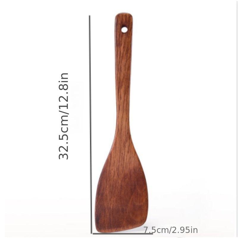 Eco Friendly Wooden Cooking Utensils Set, Non Stick Spatula and Shovel