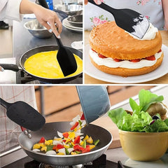 5pcs Silicone Spatula Set Heat Resistant Rubber Spatulas Safety Baking Utensils