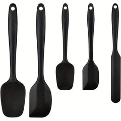 5pcs Silicone Spatula Set Heat Resistant Rubber Spatulas Safety Baking Utensils