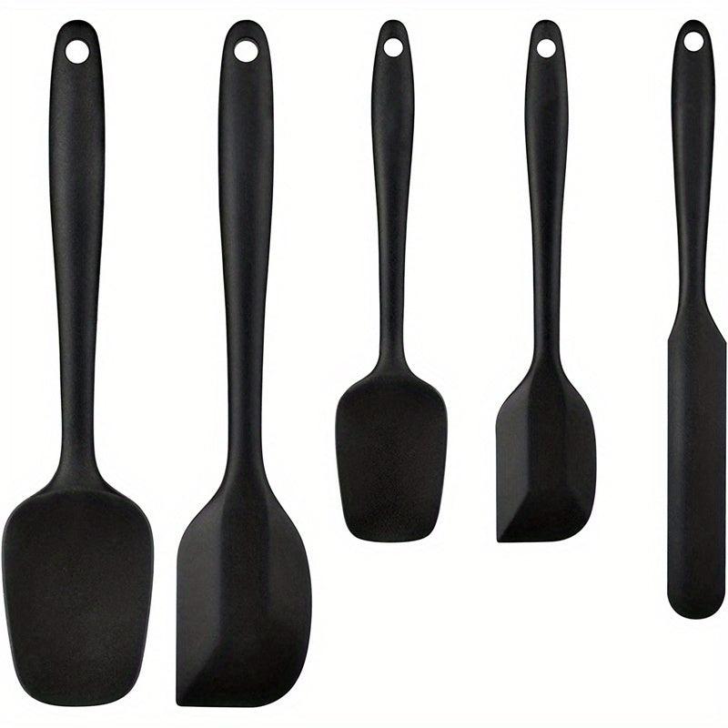 5pcs Silicone Spatula Set Heat Resistant Rubber Spatulas Safety Baking Utensils