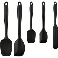 5pcs Silicone Spatula Set Heat Resistant Rubber Spatulas Safety Baking Utensils