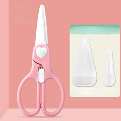 Ceramic Food Supplement Scissors Portable Cutter Cut Meat